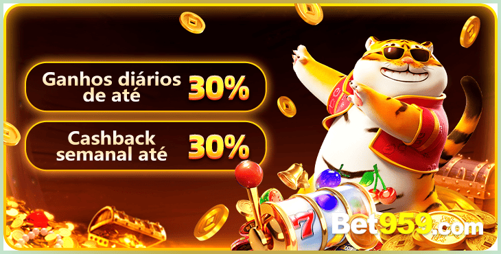 cashback de 30% promoções